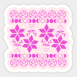 Pastel goth winter Sticker